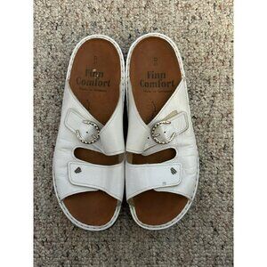 Finn Comfort Sansibar leather Slide Sandals Shoes US 10 EUR 41